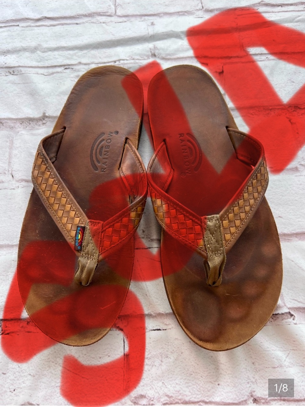 Rainbow Sandals men’s Double Layer Bentley flip flops XXL